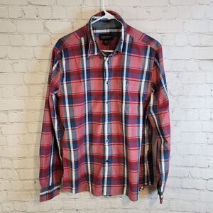 Men's No Boundaries longsleeve button-down shirt, size Large